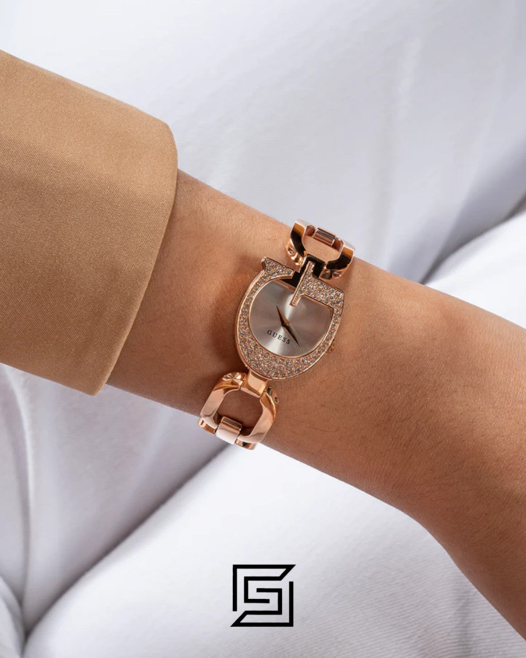 GUESS Ladies ROSE GOLD Tone Analog GW0683L3