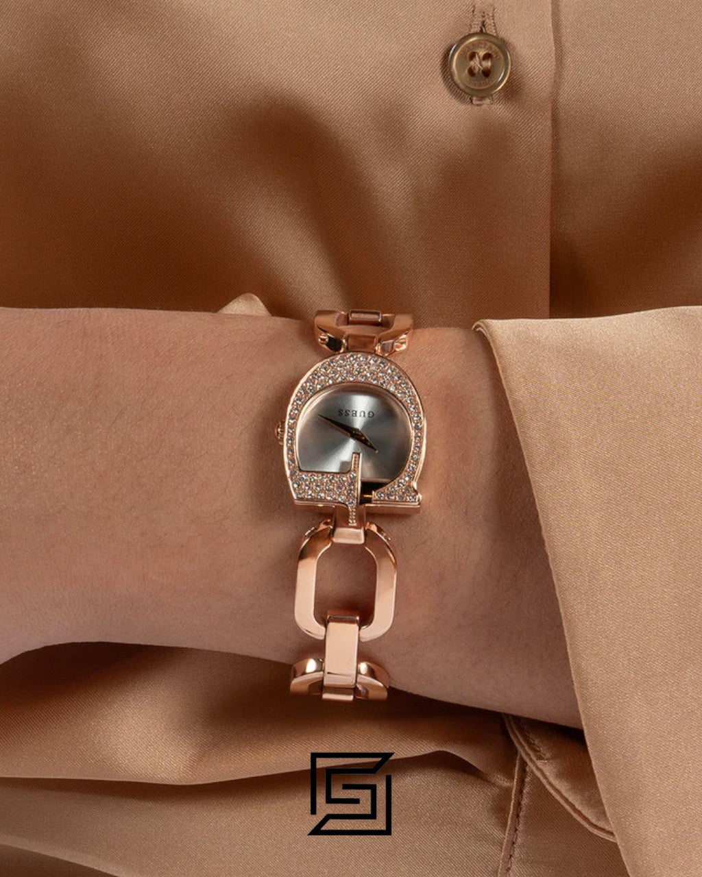 GUESS Ladies ROSE GOLD Tone Analog GW0683L3