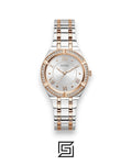 GUESS Ladies SILVER X ROSE GOLD TOW TONE Analog Watch GW0033L9