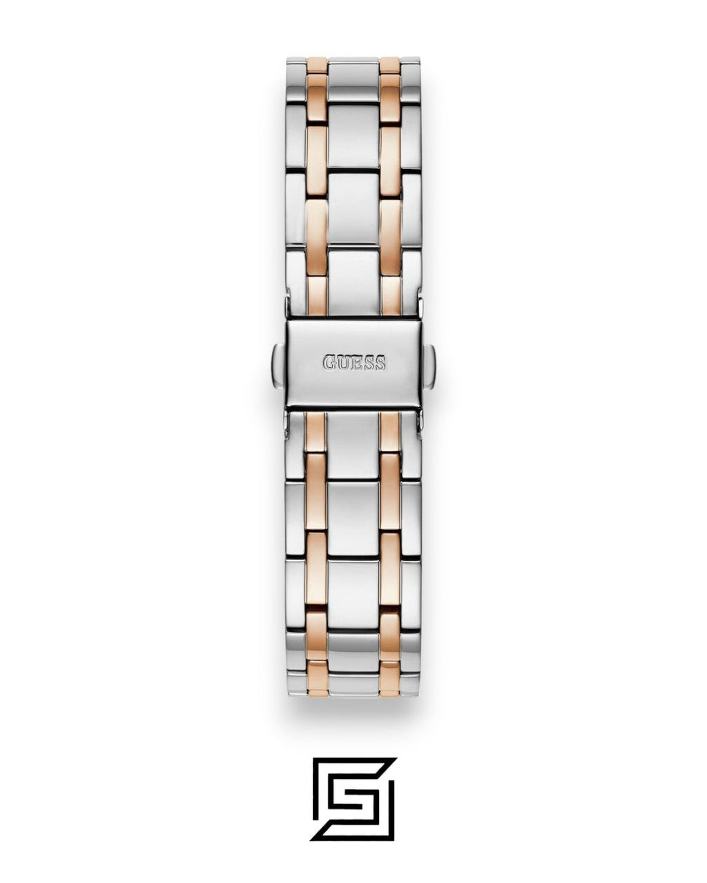 GUESS Ladies SILVER X ROSE GOLD TOW TONE Analog Watch GW0033L9