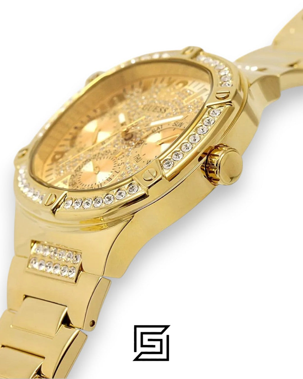 GUESS Ladies Gold Tone Analog Watch GW0558L2