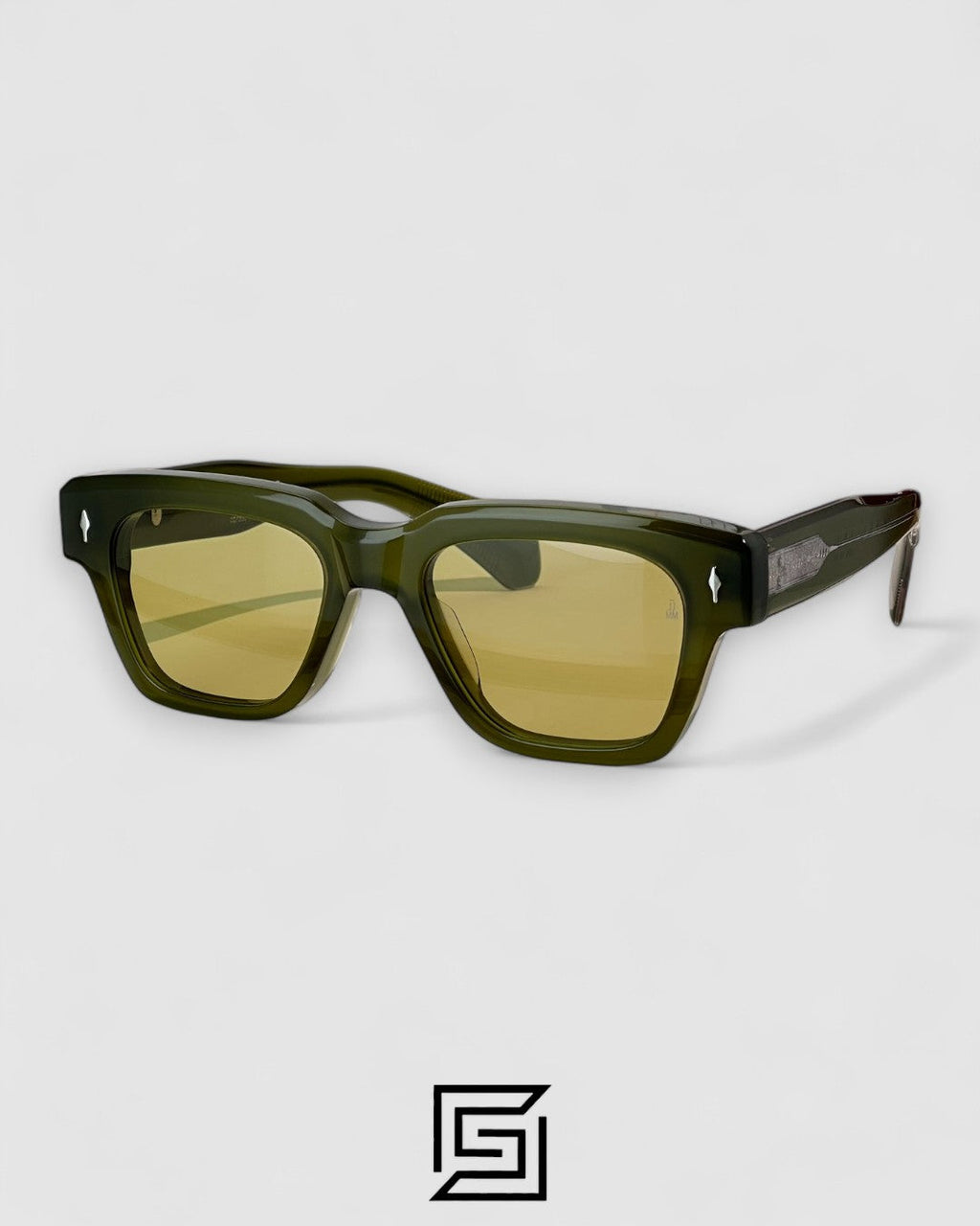 Jacques Marie Mage sunglasses FELLINI JMM - TRANSPERENT -OLIVE