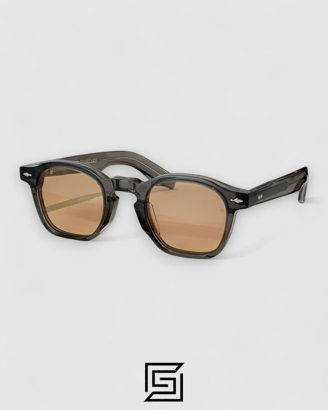 Jacques Marie Mage sunglasses ZEPHIRIN JMM - TRANSPERENT GREY - BROWN