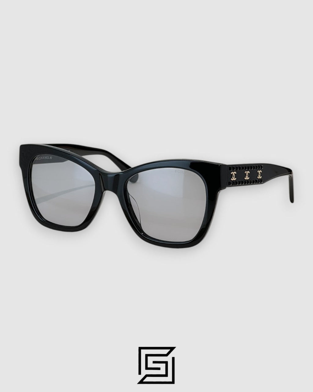 Chanel OCH9162B Sunglasses Women - BLACK-LIGHT BLUE