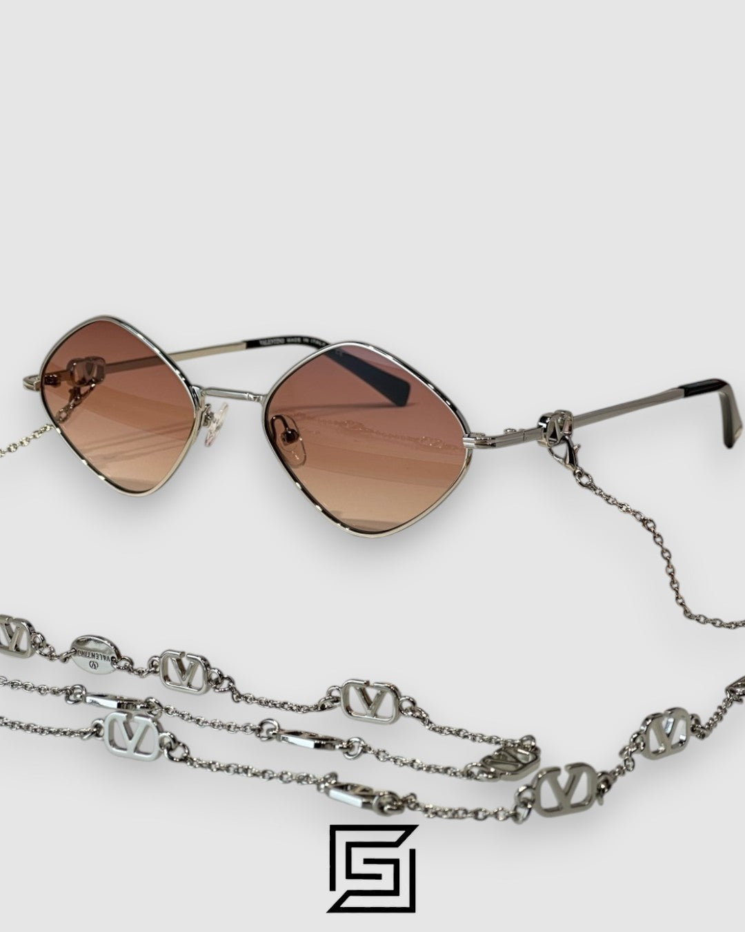 Valentino VA2088 Sunglasses For Women - silver_brown