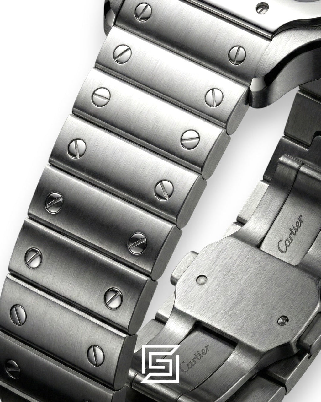 Cartier Santos 3241983 Automatic Blue Roman Dial Stainless Steel - 47mm