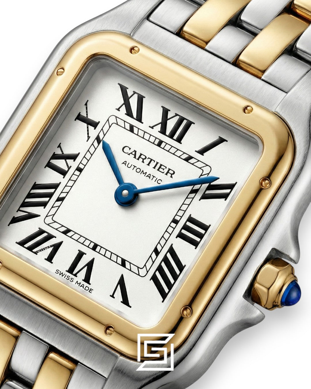 Cartier Santos Two-Tone White Dial – Japanese Automatic Movement (25mm)
