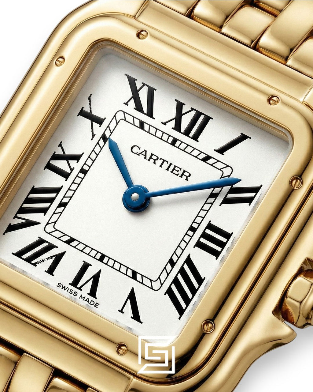 Cartier Santos Full Gold White Dial – Japanese Automatic Movement (25mm)