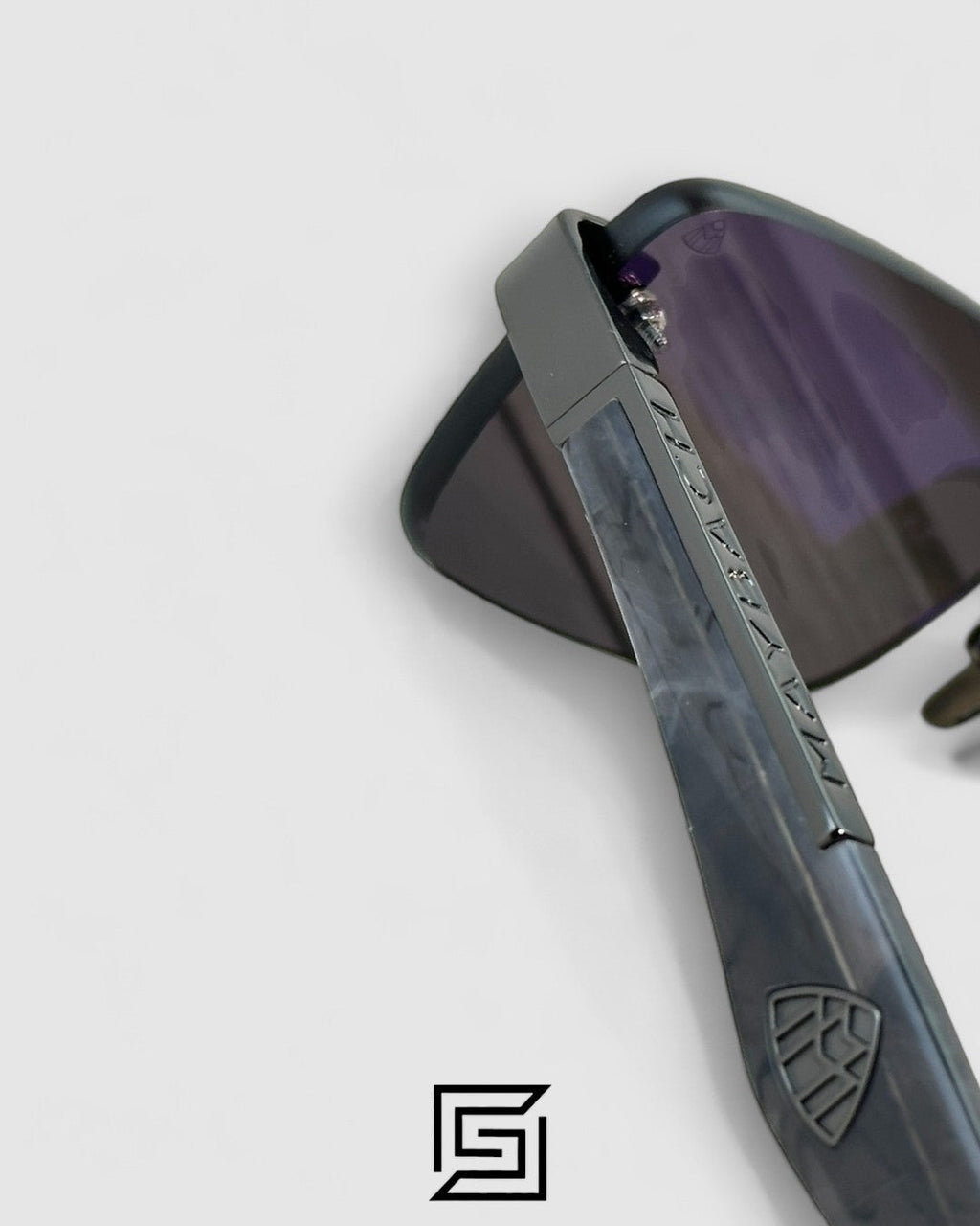 THE ARTIST 3 Black Leanses Gun Framless Marble Grey Arm