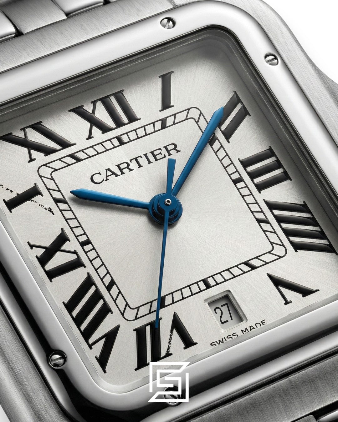Cartier Santos Stainless Steel White Dial – Japanese Automatic Movement (30mm)