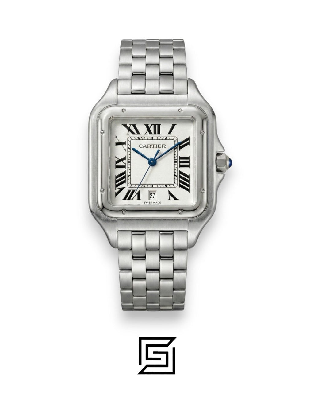 Cartier Santos Stainless Steel White Dial – Japanese Automatic Movement (30mm)