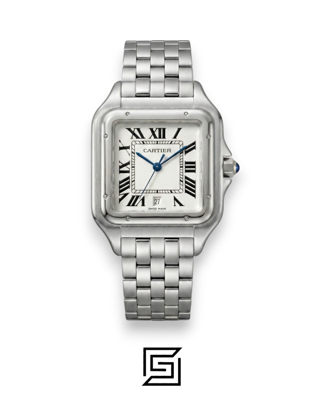 Cartier Santos Stainless Steel White Dial – Japanese Automatic Movement (30mm)