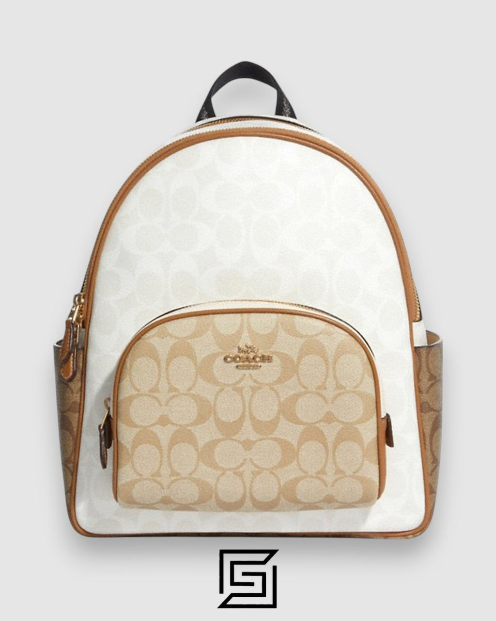 Coach Court Backpack Signature Chalk Glacierwhite C5671