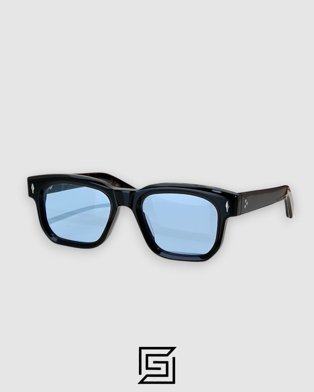 Jacques Marie Mage PLAZA Sunglasses - BLACK-BLUE