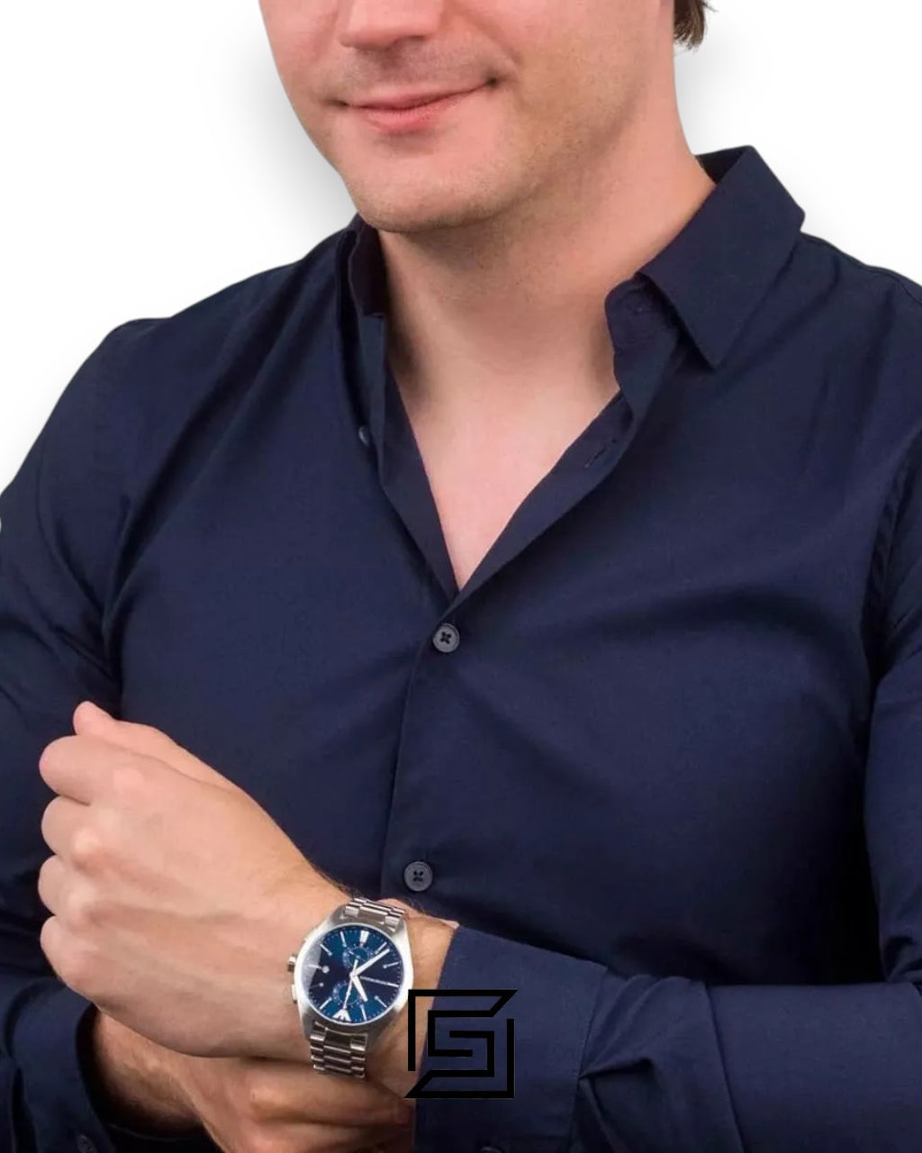 Emporio Armani AR11541 Chronograph Blue Dial Stainless Steel Men's Watch