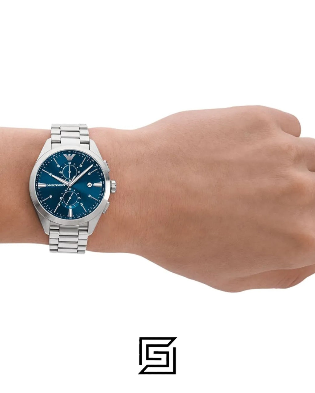 Emporio Armani AR11541 Chronograph Blue Dial Stainless Steel Men's Watch