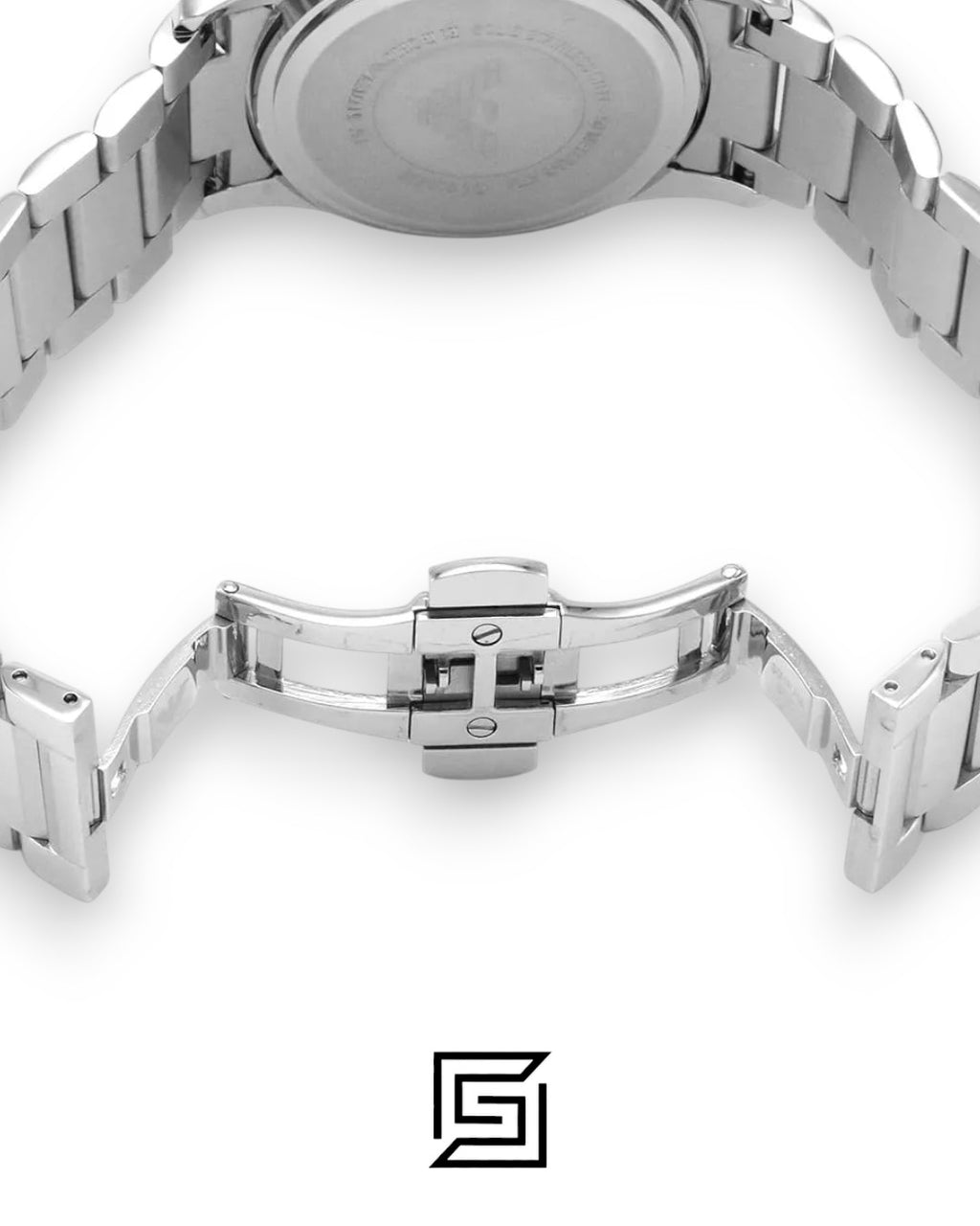 Emporio Armani AR11208 Silver Stainless Steel Men's Watch with Black Dial