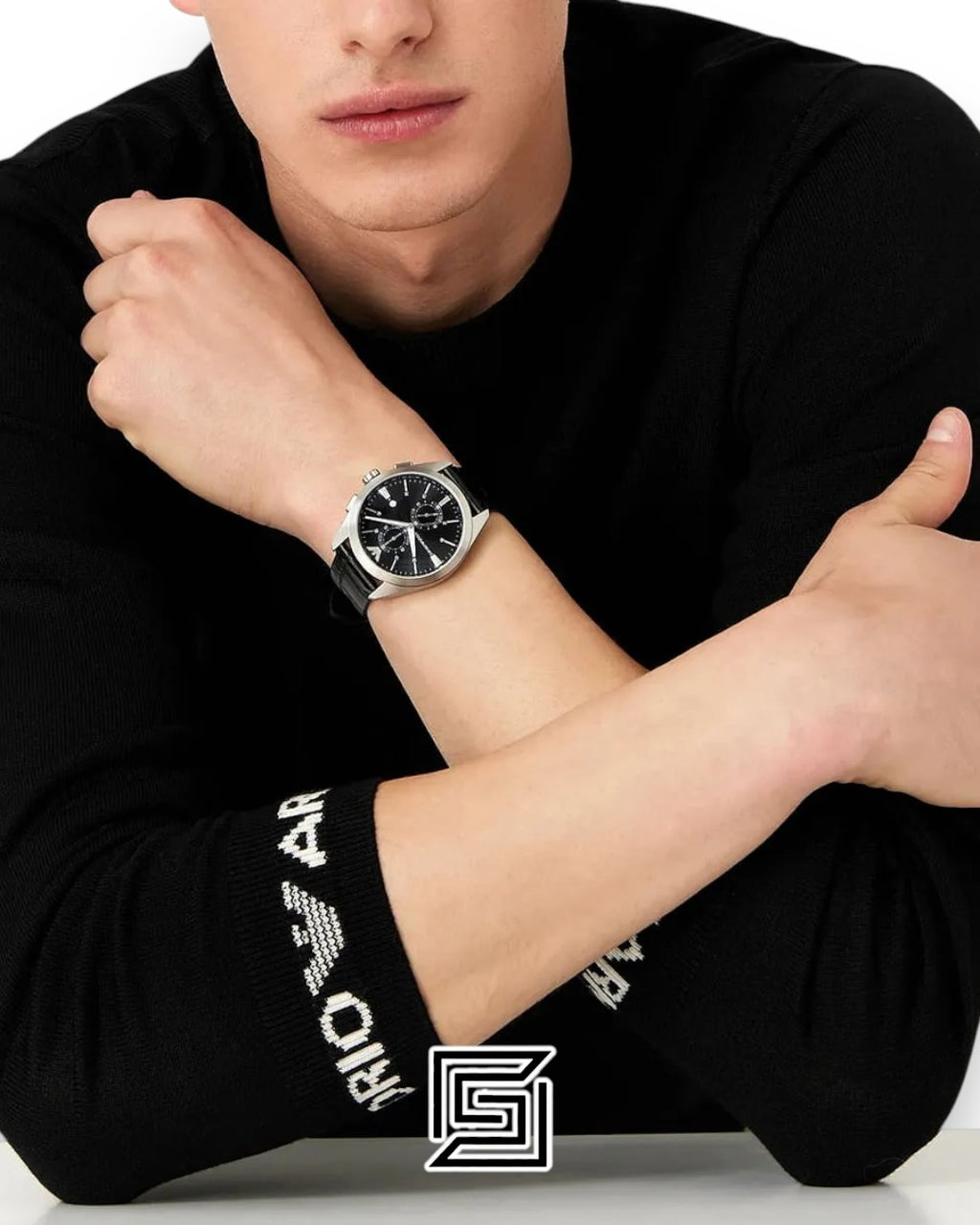 Emporio Armani AR11542 Black Dial Men's Chronograph Watch