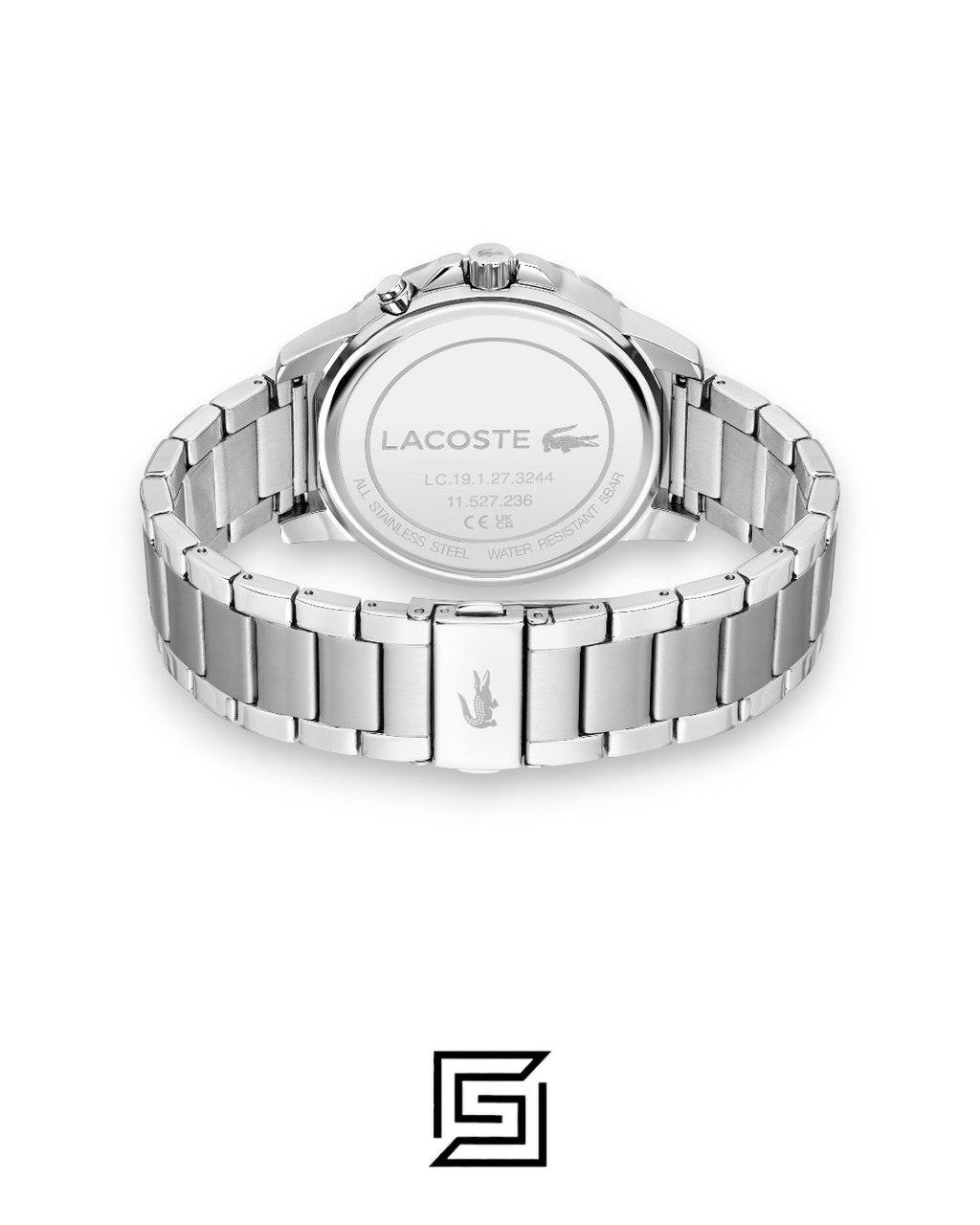 Lacoste 2011207 Men's Stainless Steel Black Dial Watch