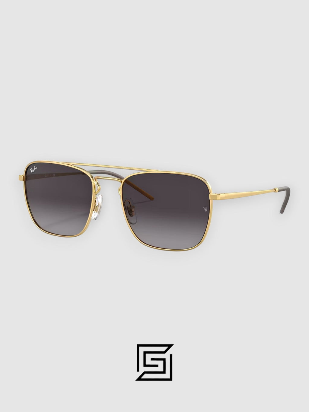 Ray Ban RB3588 Sunglasses Unisex - GOLD_GREY