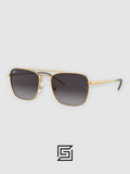 Ray Ban RB3588 Sunglasses Unisex - GOLD_GREY