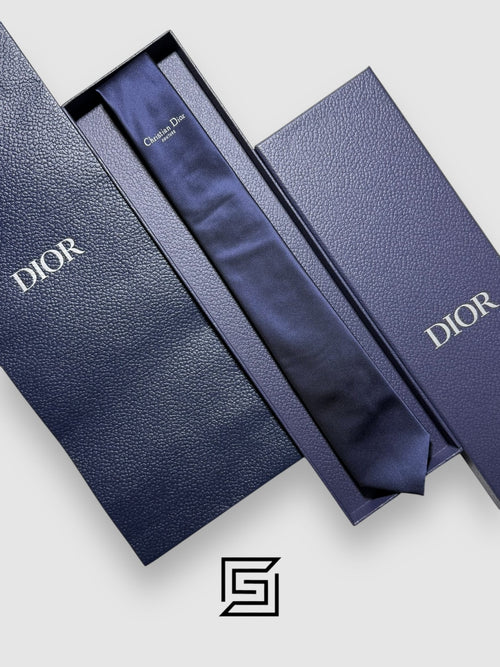 Dior - Navy Blue Color With CD Couture Logo Italian Style