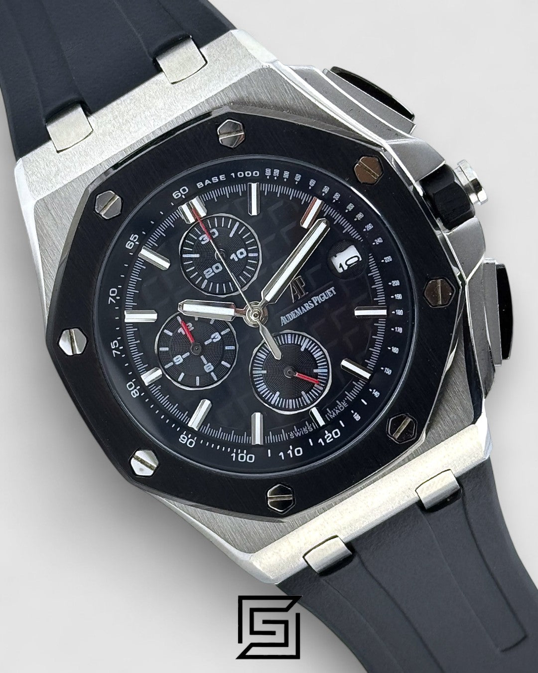 OFFSHORE J03109 3 COUNTERS ON LEFT BIG-R/BLACK - BLACK - BLACK BEZEL