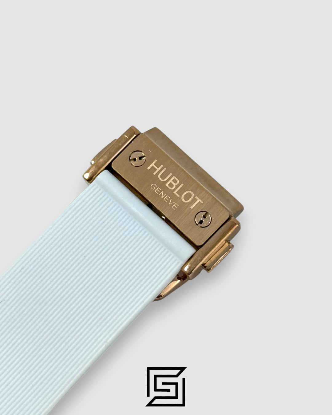 Hublot Big Bang Women – White Dial, Diamond Bezel & Rose Gold
