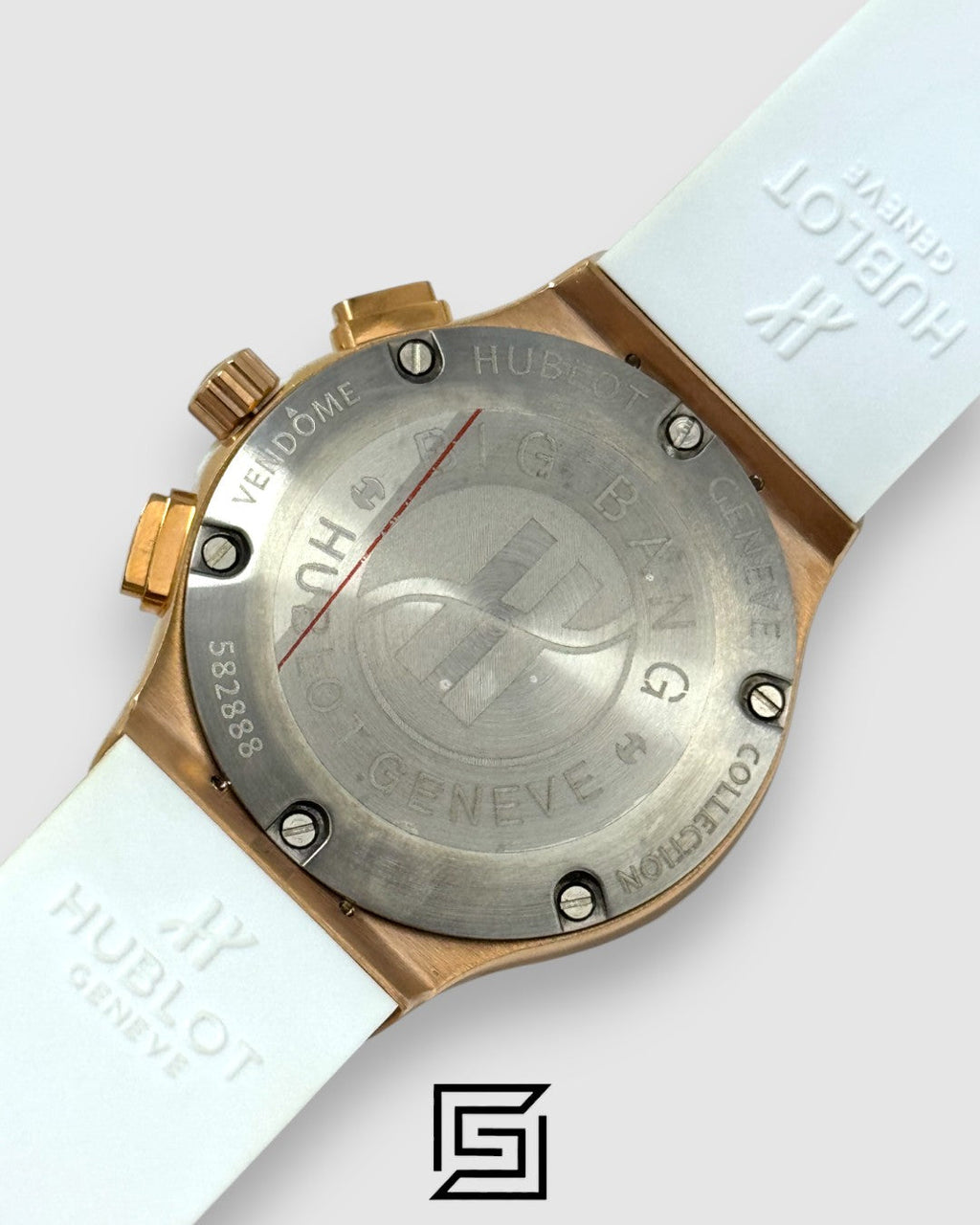 Hublot Big Bang Women – White Dial, Diamond Bezel & Rose Gold