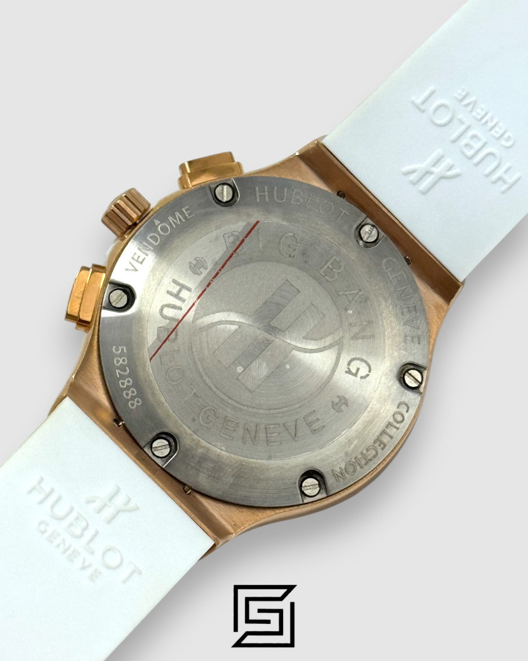 Hublot Big Bang Women – White Dial, Diamond Bezel & Rose Gold