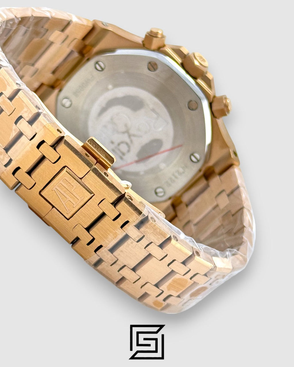 ROYAL OAK MEN FW0058-M/ROSE X WHITE WITH BLACK COUNTERS