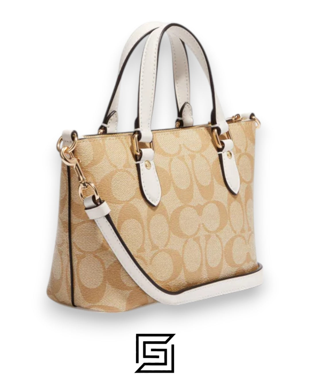 Mini Gallery Crossbody In Signature Canvas CH468 Khaki