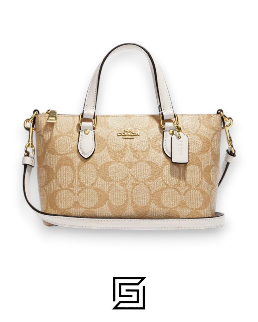 Mini Gallery Crossbody In Signature Canvas CH468 Khaki