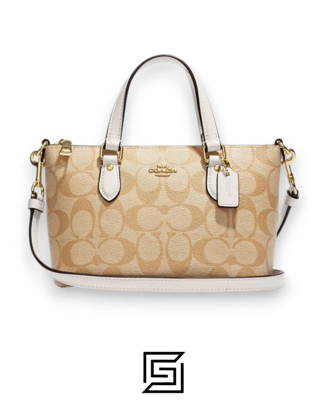 Mini Gallery Crossbody In Signature Canvas CH468 Khaki