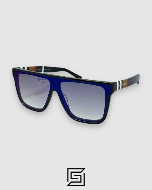 Burberry BE4280 Sunglasses Unisex - BLACK-BLUE