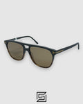 TOMFORD TF0679 Sunglasses For Unisex - HALF BLACK TIGER-BROWN