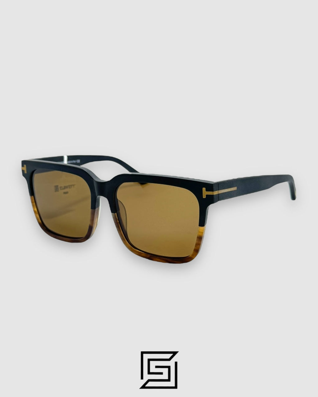 TOMFORD TF0952 Sunglasses For Unisex - HALF BLACK TIGER-BROWN