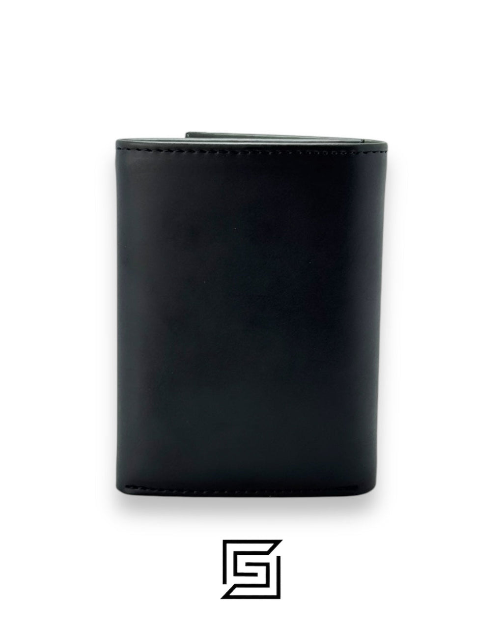 TOMMY SINGLE WALLET TRIFOLD FLAT With Metal Logo/BLACK