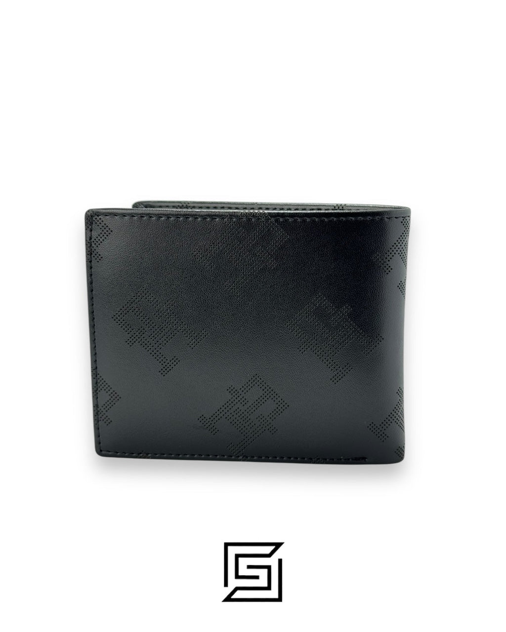 TOMMY SINGLE WALLET W WITH TH POINTS PRINT AND TH METAL LOGO/BLACK
