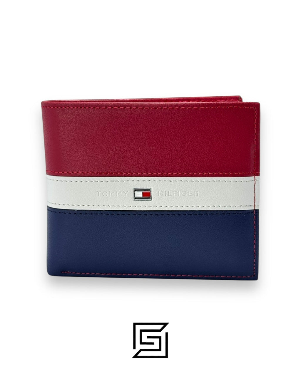 TOMMY SINGLE WALLET W TOMMY SIGNATURE COLORS IN MIDDLE/MULTI COLORS