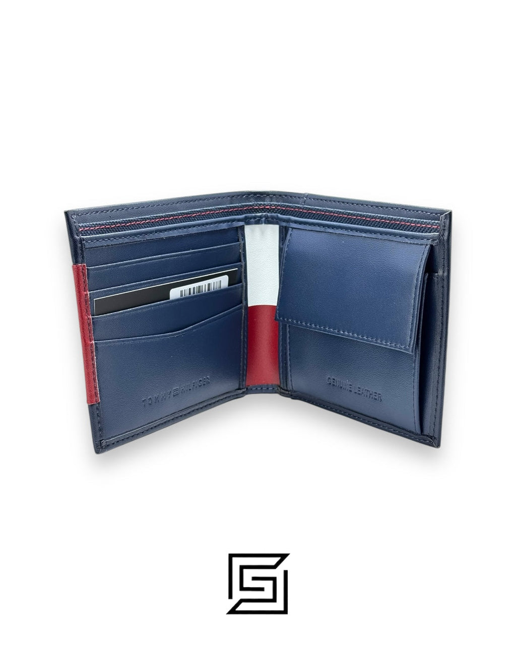 TOMMY SINGLE WALLET 2 COLORS WITH H IN MIDDLE/MULTI COLORS