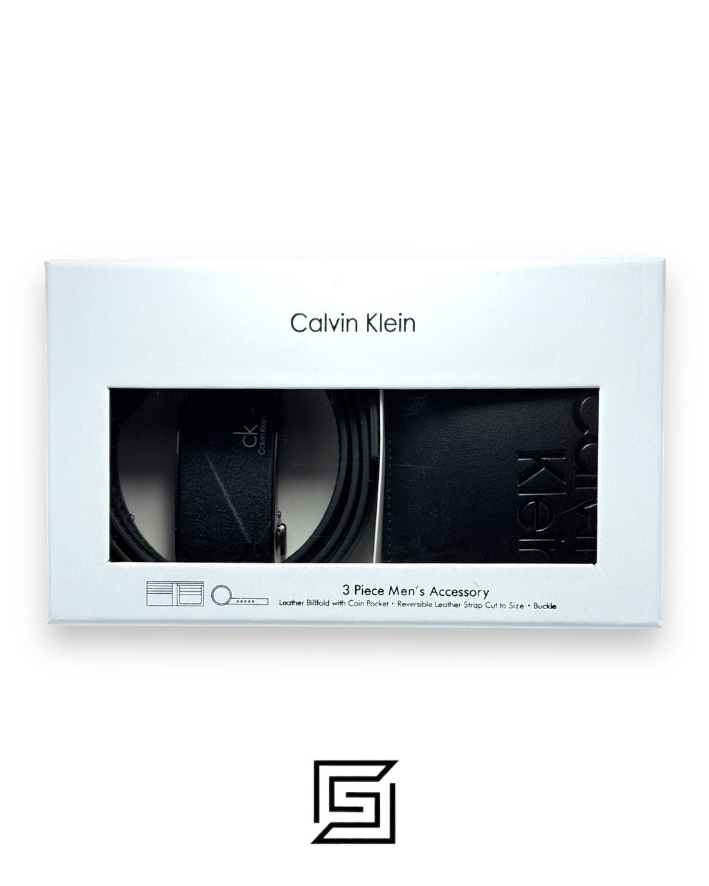 CK SET BELT AND WALLET CK LOGO MODEL 7