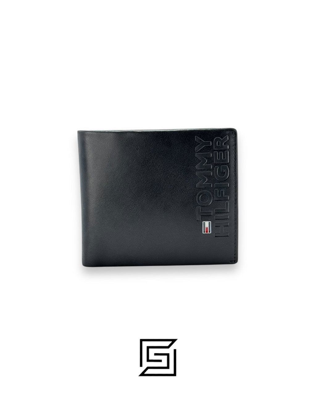 SET BELTS AND WALLET BLACK WALLET WITH TOMMY HILFIGER ON LEATHER BROWN BELT