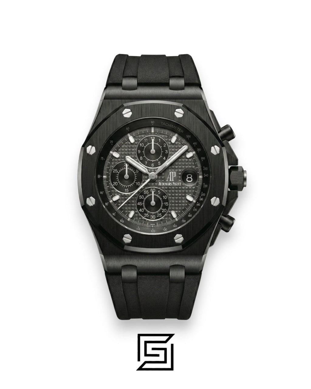 Audemars Piguet Royal Oak Offshore Full Black – Rubber Strap – Quartz