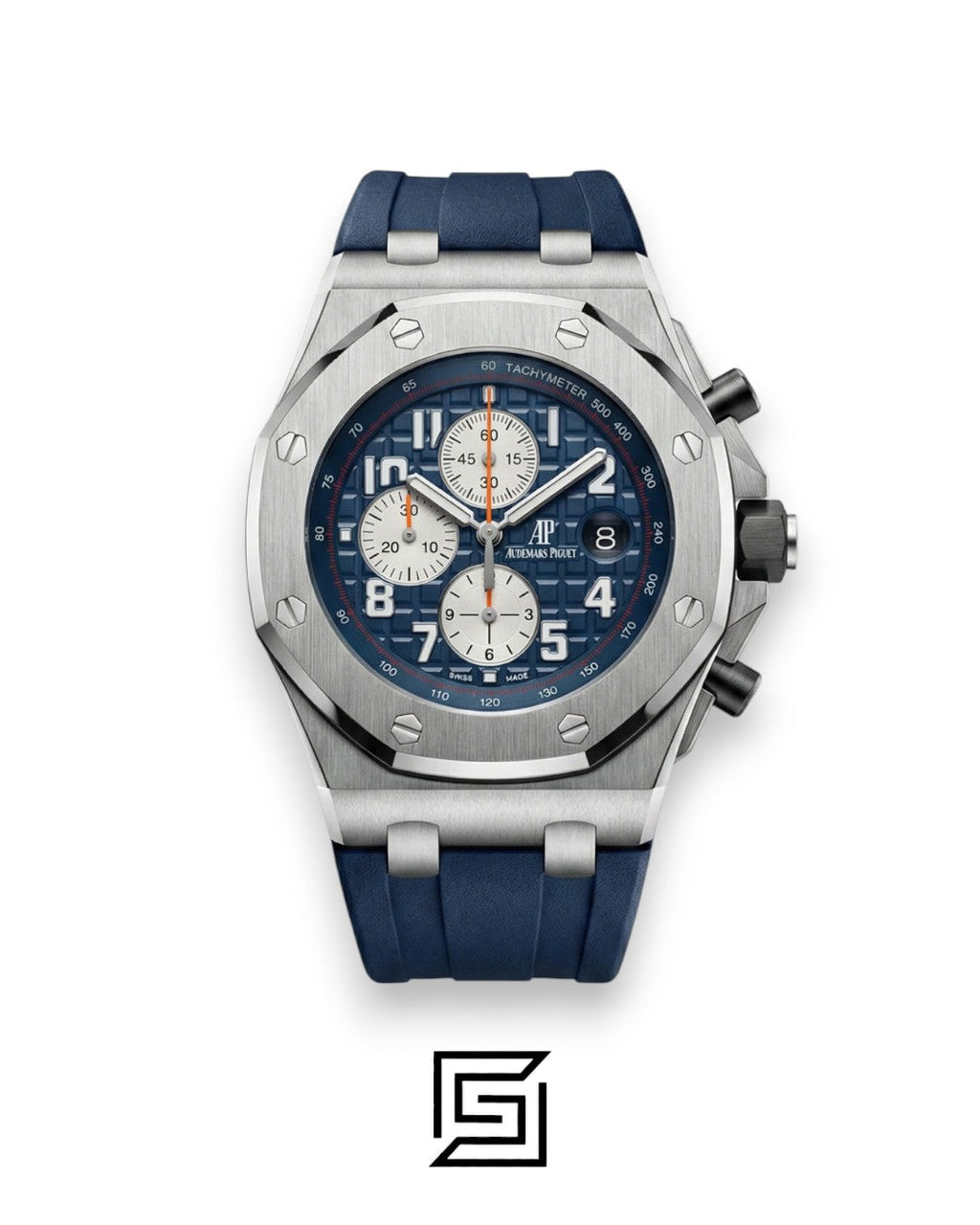 AP Royal Oak Offshore Chronograph Blue Silver Bezel 42mm