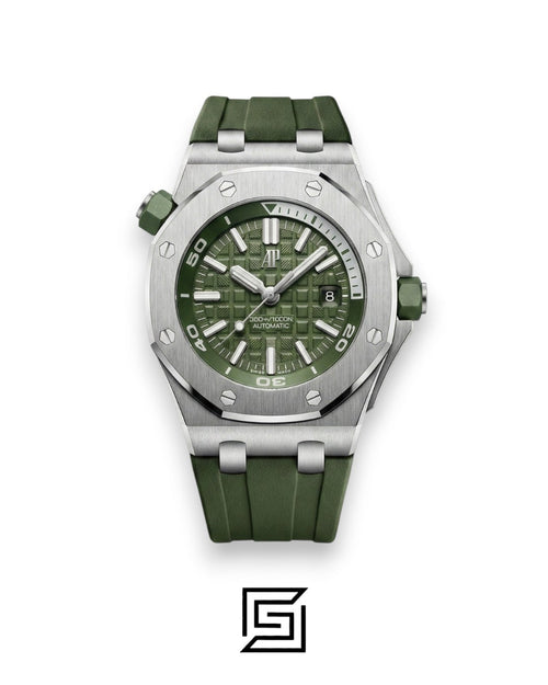 Royal oak offshore WF0851 automatic flat-r/green - green