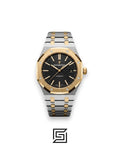 Royal Oak WF0851 Automatic Half Gold Stainless Steel 316 with Black Flat Tapisserie Dial