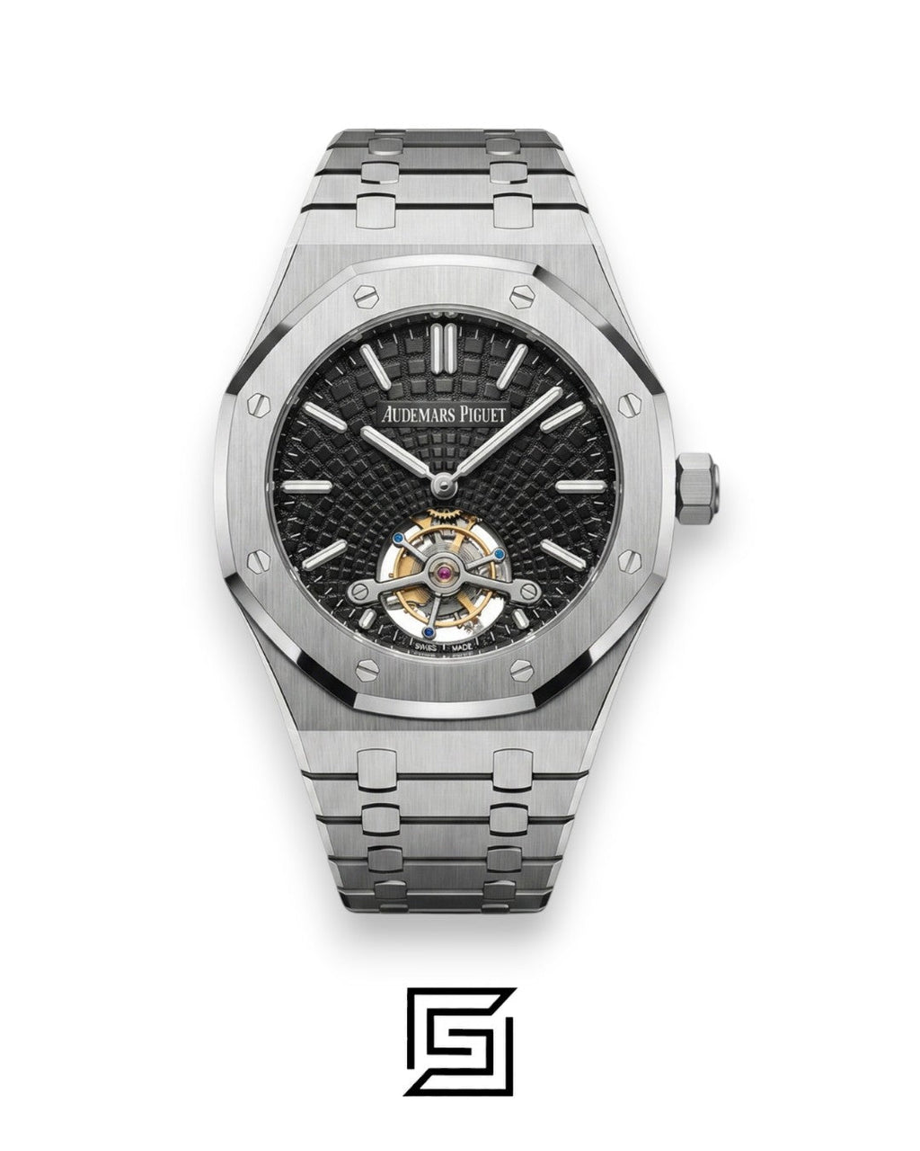 Royal Oak WF0851 Automatic Tourbillon Black Dial – Steel Bracelet