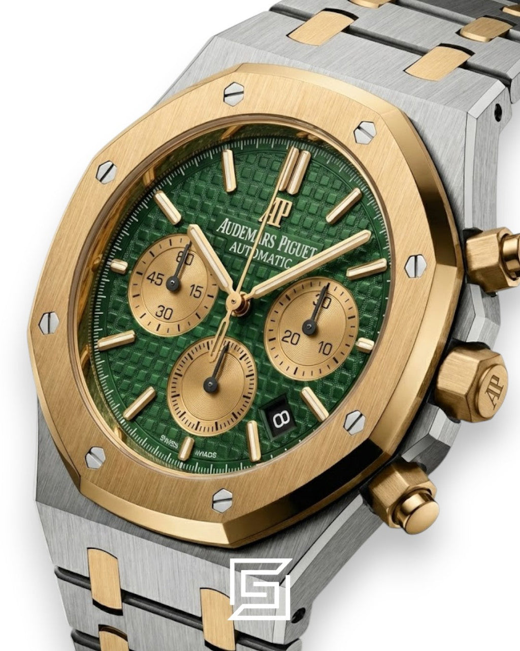 AP Royal Oak Chronograph WF0851 Half Gold Shine Green Dial - 41mm