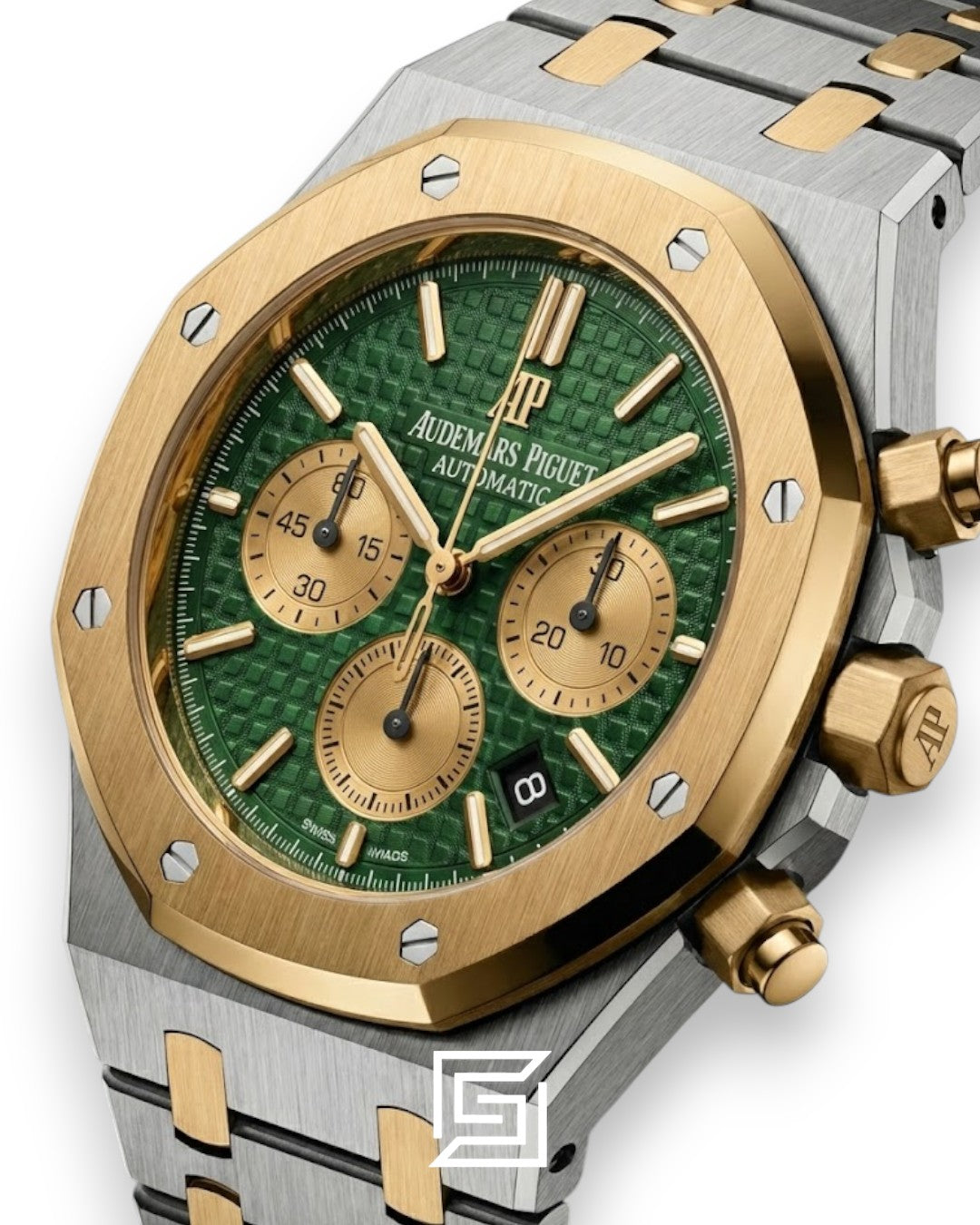 AP Royal Oak Chronograph WF0851 Half Gold Shine Green Dial - 41mm